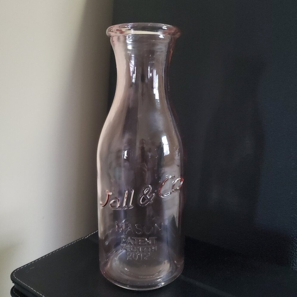 Jall and Co. Glass Milk Bottle